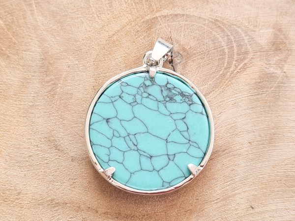 pendentif turquoise et arbre de vie